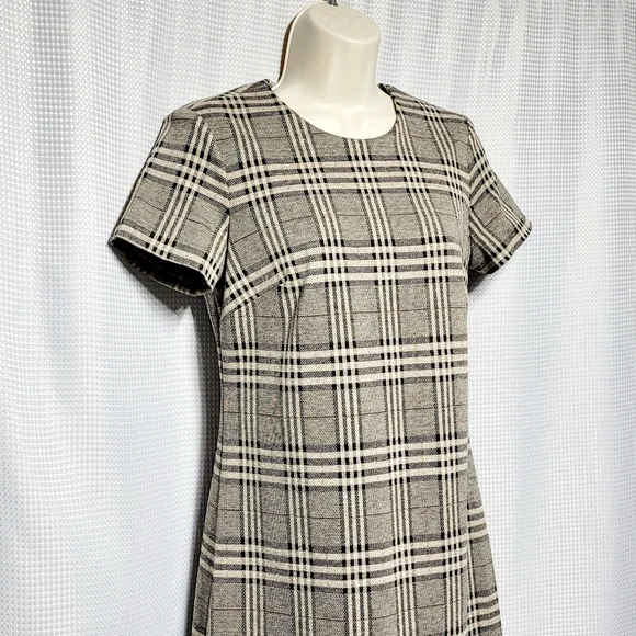 Calvin Klein Glen Plaid Sheath Dress Women's (4) - Picture 3 of 8